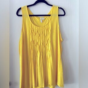 Elle sleeveless top yellow XXL